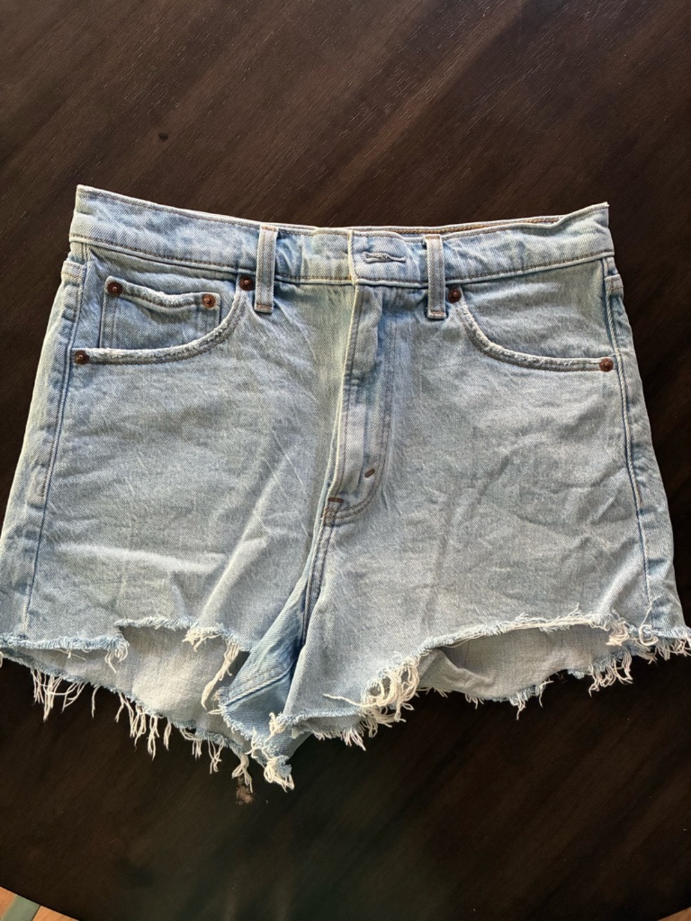 Abercrombie & Fitch Light Blue Denim Cutoff Shorts